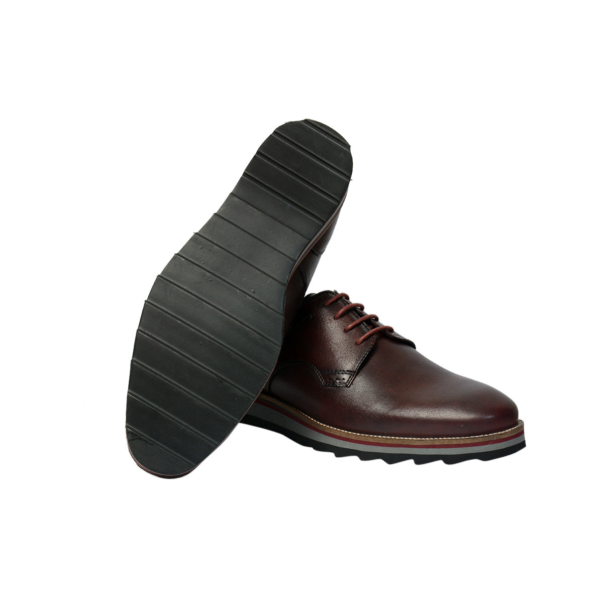 Men Leather Casual Derby ǀ JAMES 10008