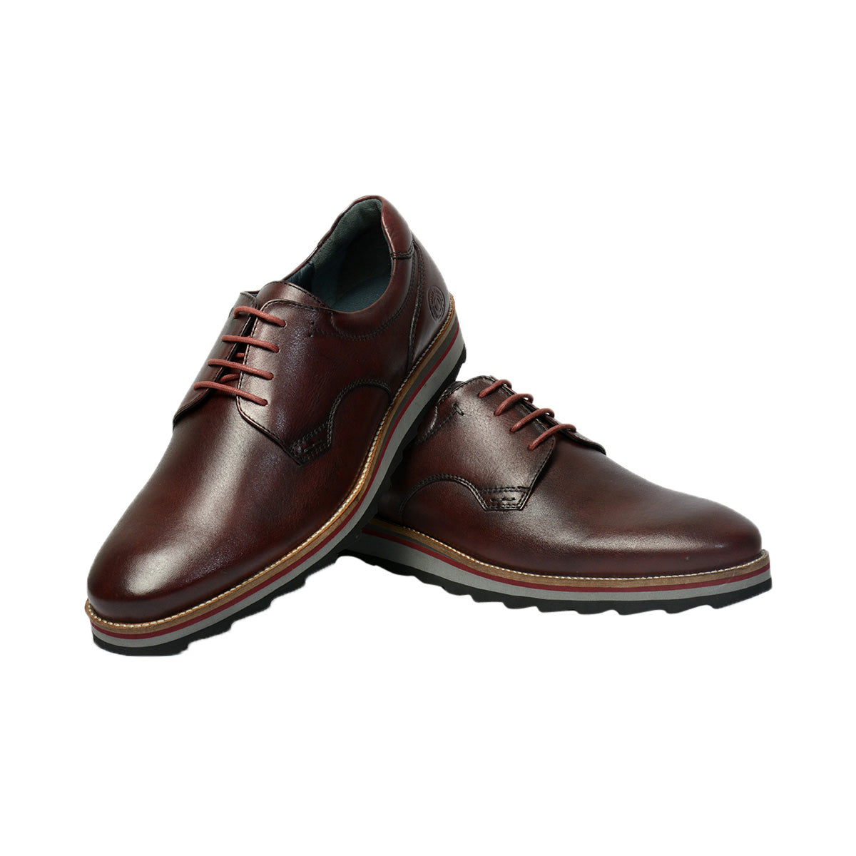 Men Leather Casual Derby ǀ JAMES 10008