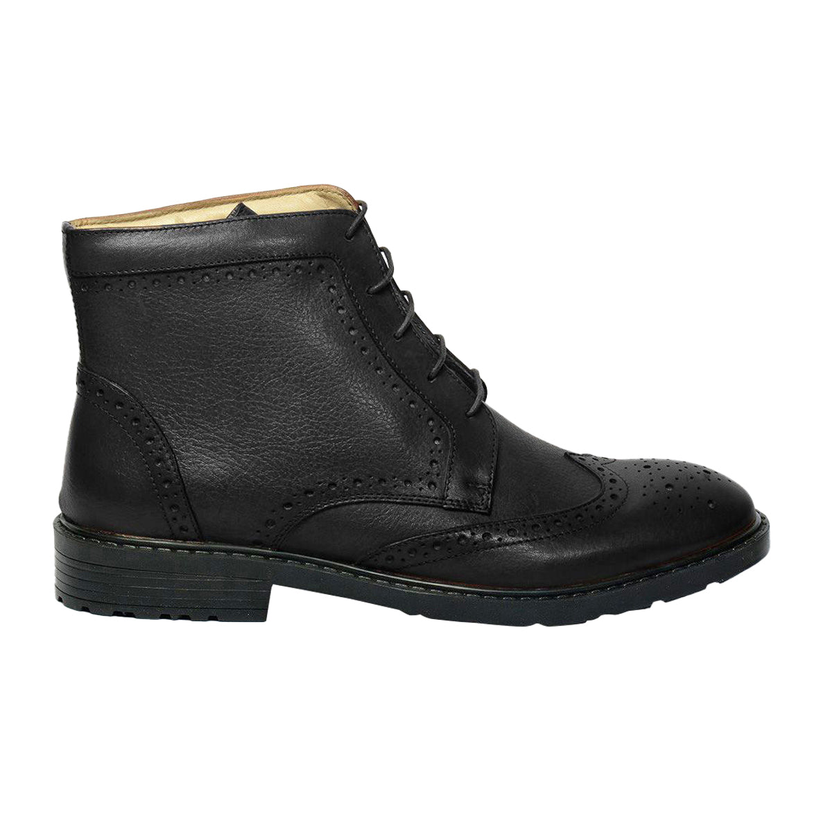 Men Leather Ankle Brogue Boots ǀ IMOLA 6257