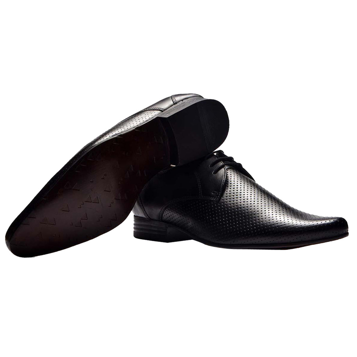 Men Leather Formal Derbys ǀ HAWK 3497