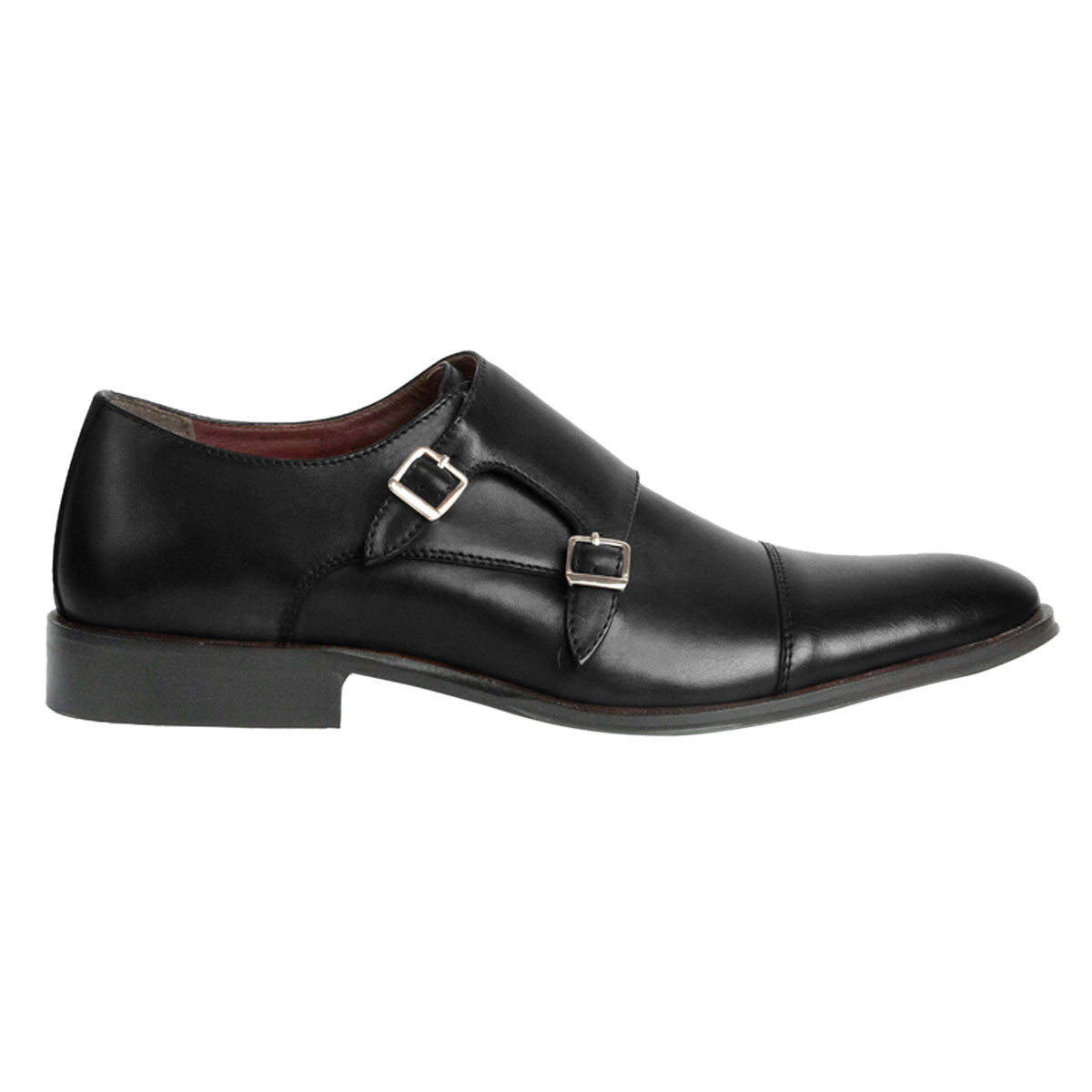Men Leather Double Strap Monks ǀ RICARDO 6751