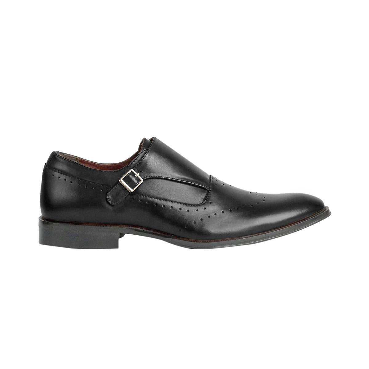 Men Leather Single strap Brogue Monks ǀ RICARDO 6753