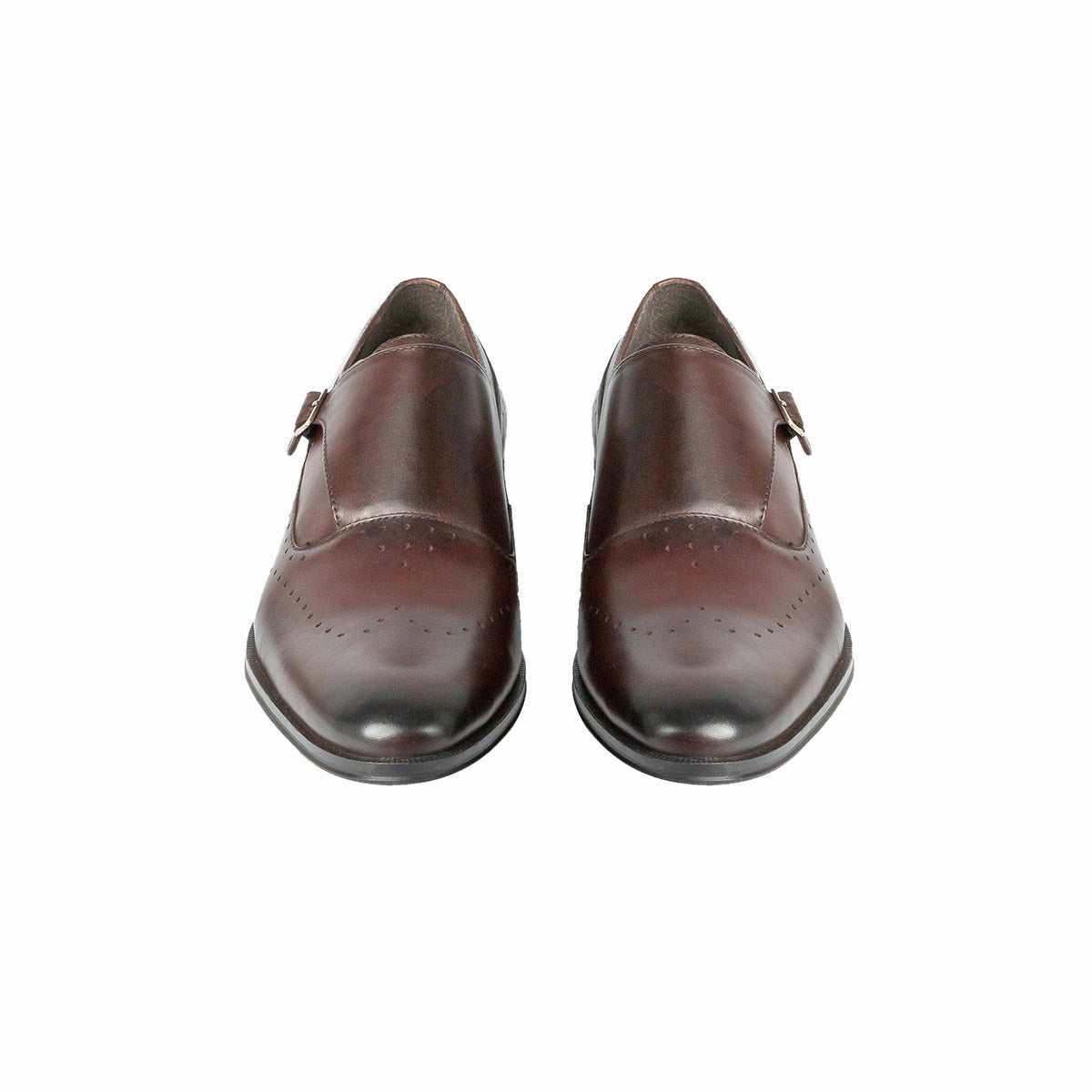 Men Leather Single strap Brogue Monks ǀ RICARDO 6753