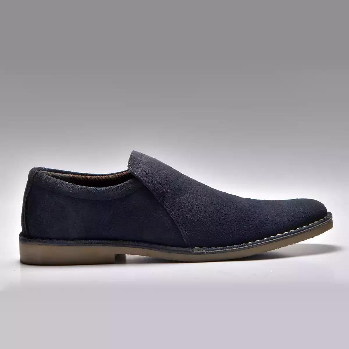 Men Suede Casual Leather Slip Ons WE 3067 b