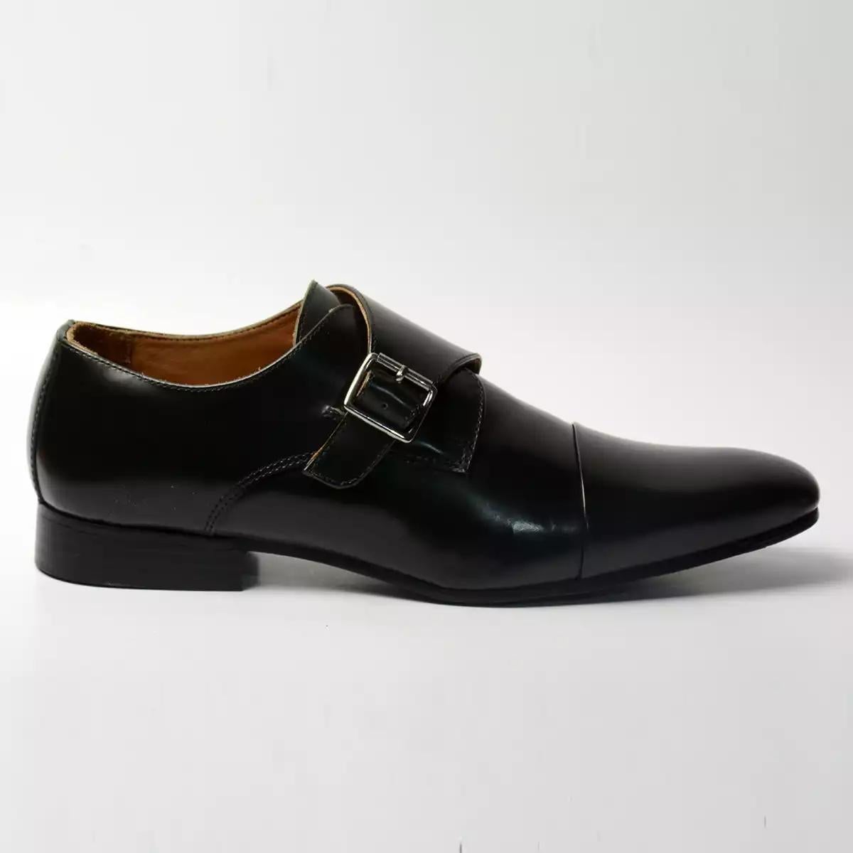 Men Leather Formal single strap Monks ǀ SAVOY 5096