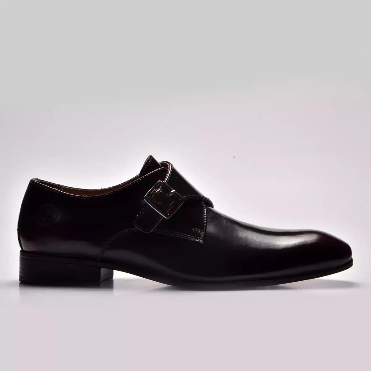 Men Leather Formal single strap Monks ǀ RAY 5323
