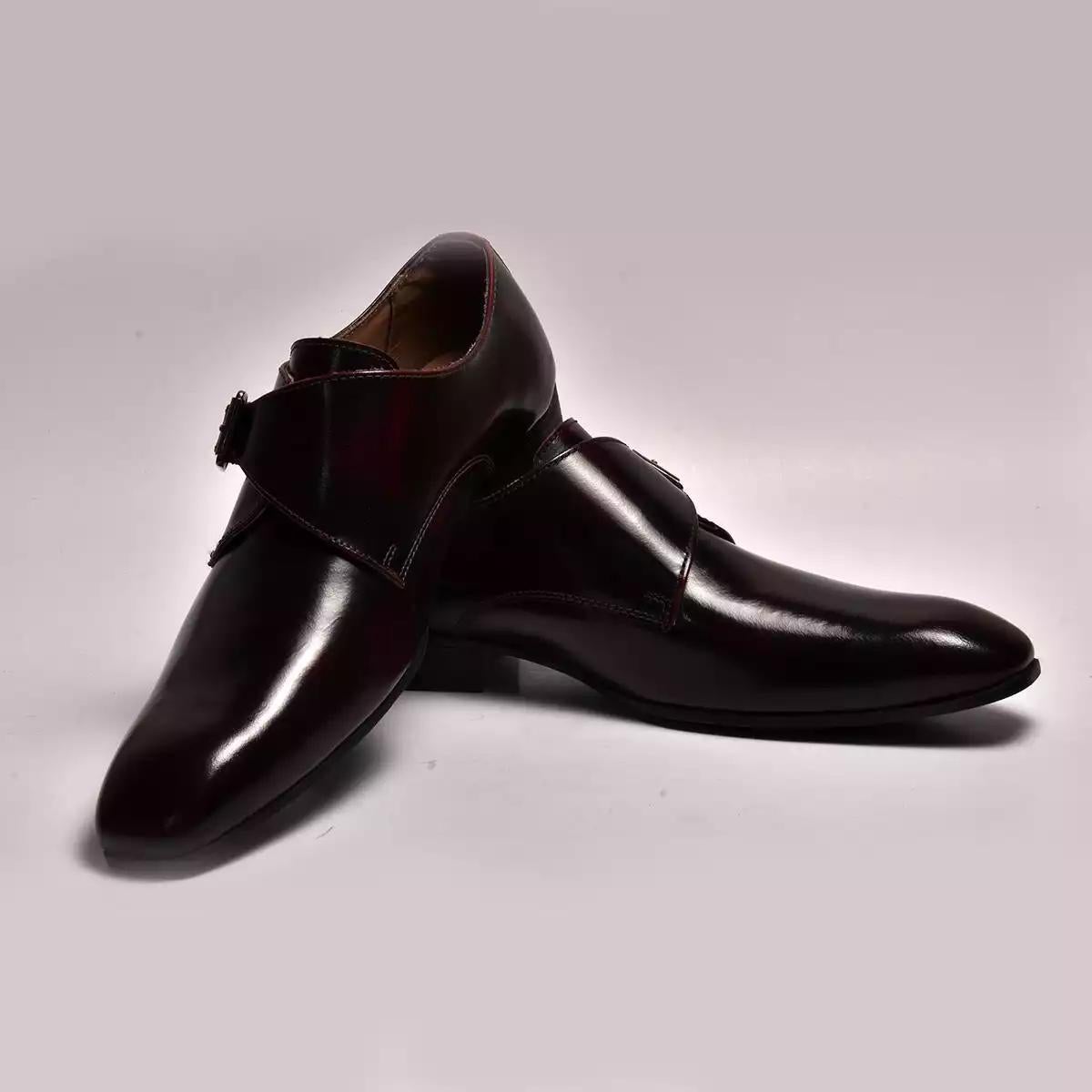 Men Leather Formal single strap Monks ǀ RAY 5323