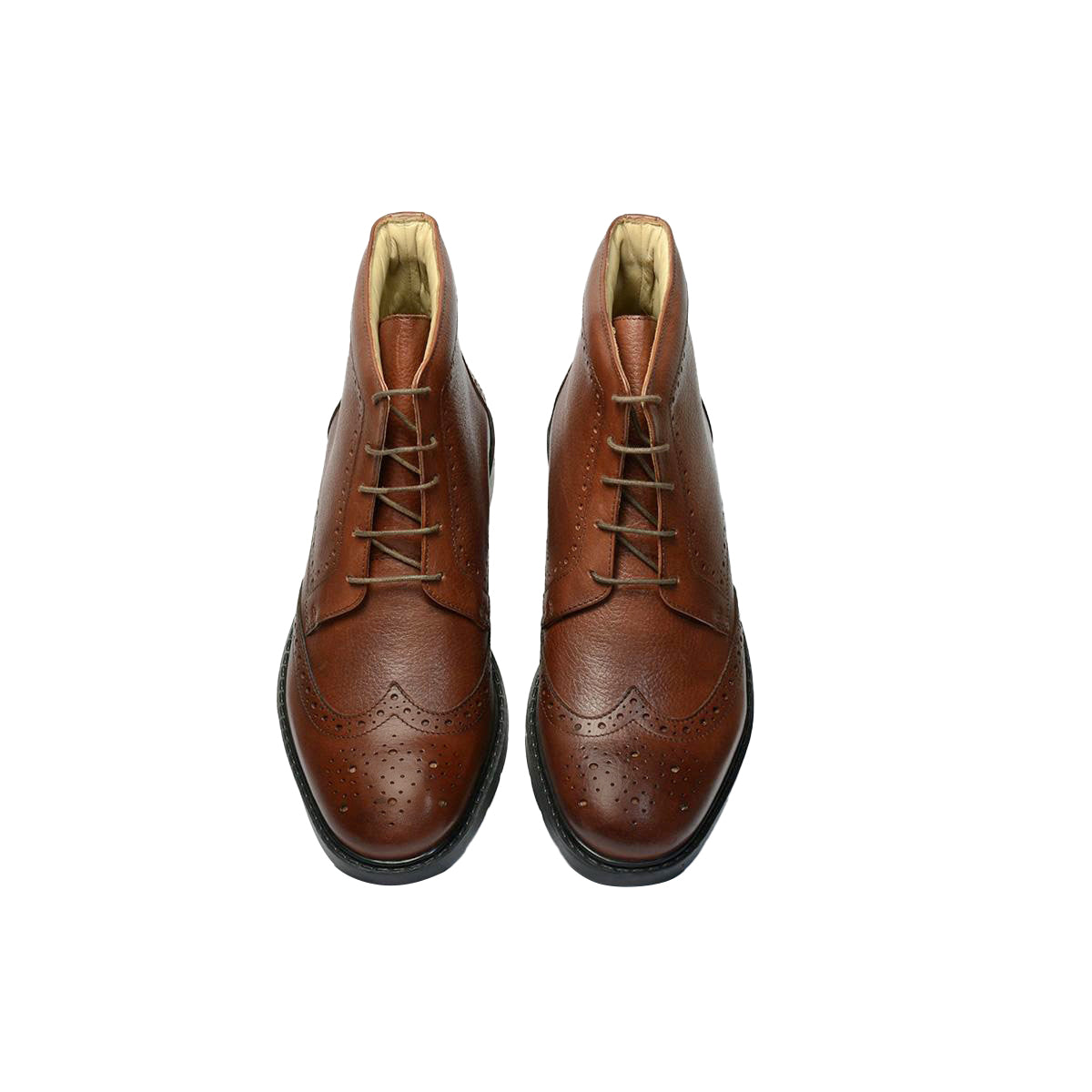 Men Leather Ankle Brogue Boots ǀ IMOLA 6257