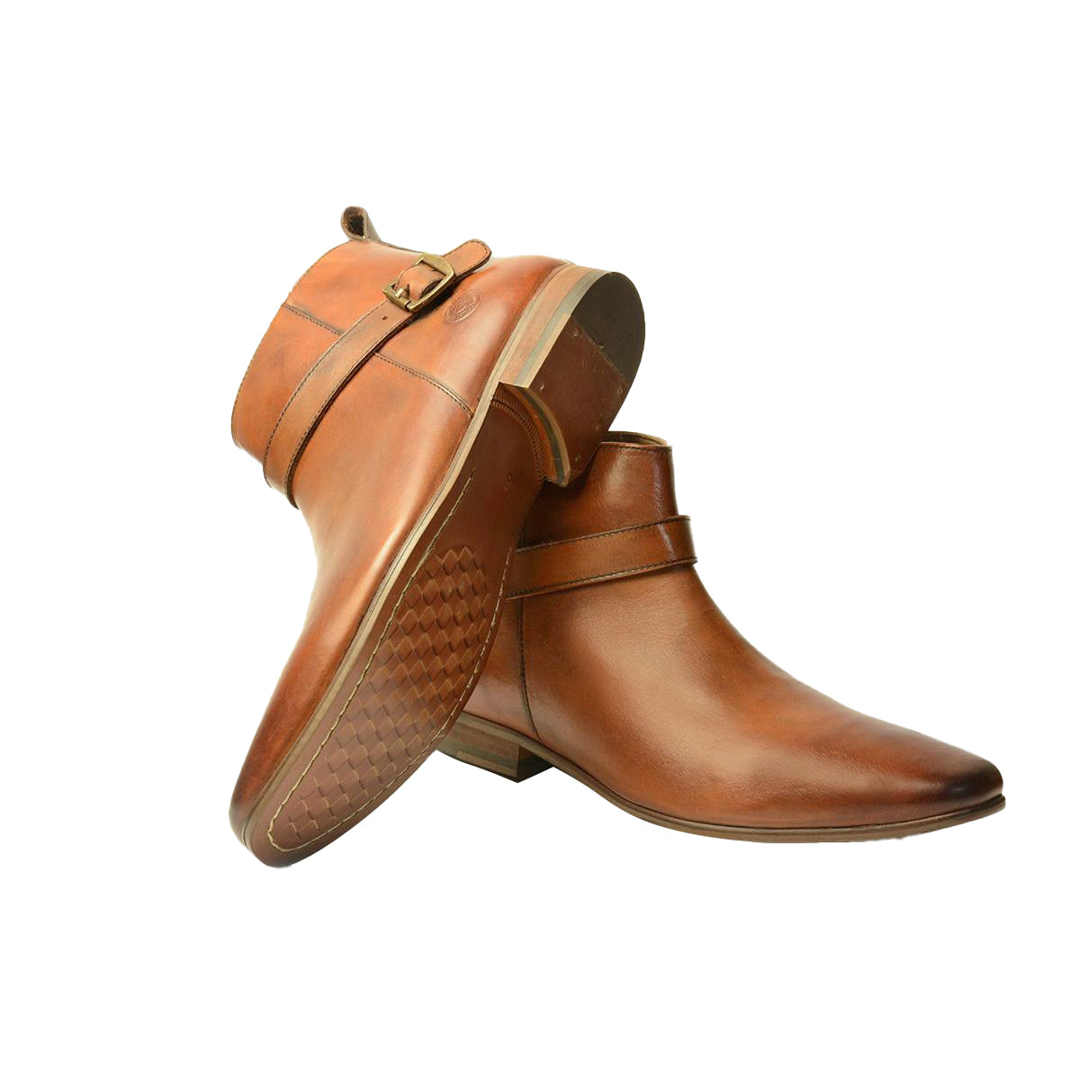 Men Leather Ankle Length Boots ǀ FLORIS 5574