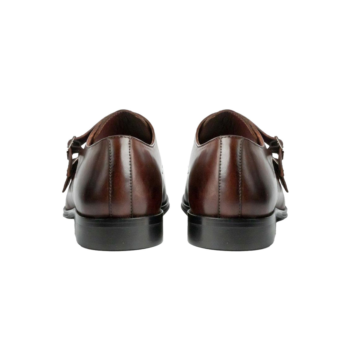 Men Leather Double Strap Monks ǀ RICARDO 6751