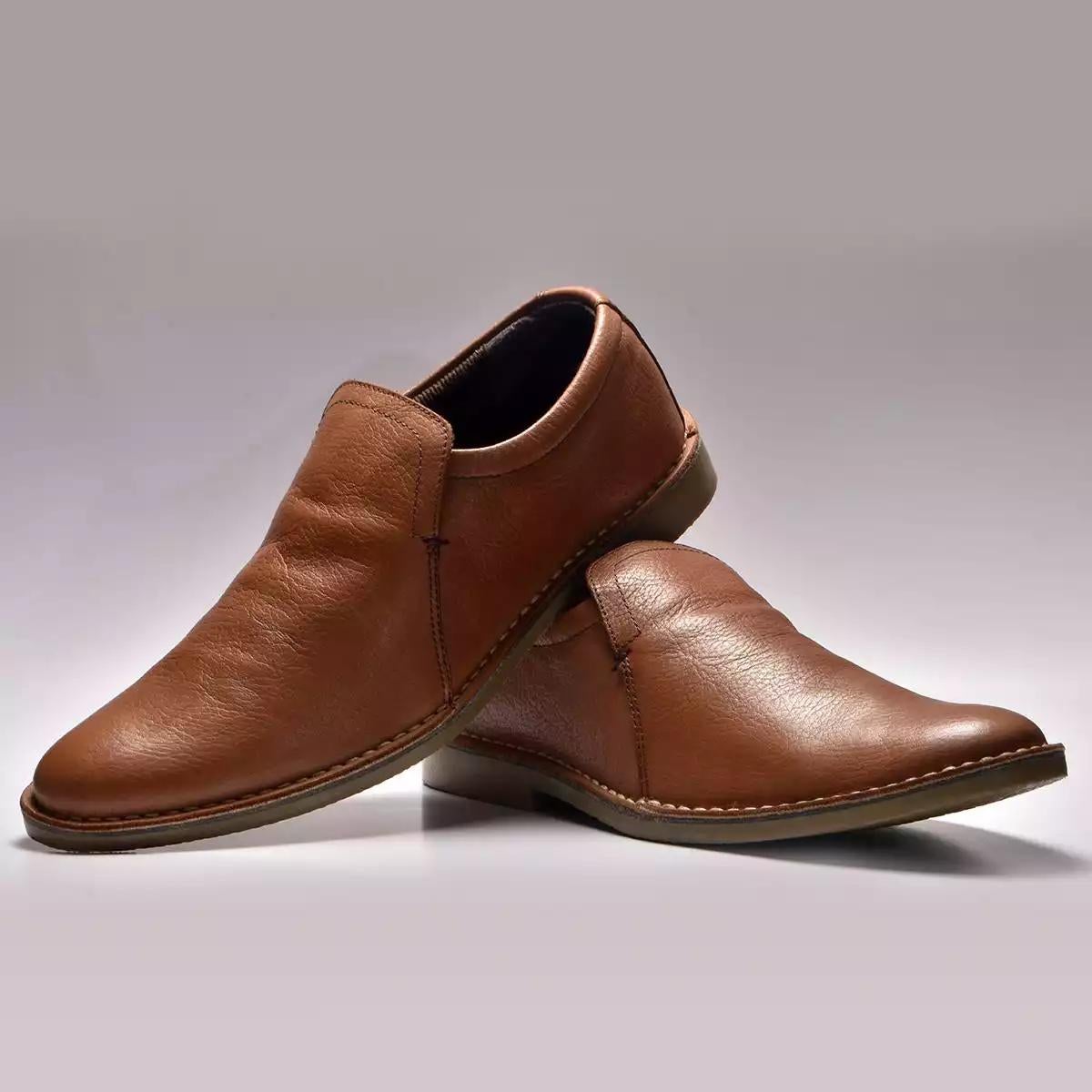 Mens casual leather slip on shoes online